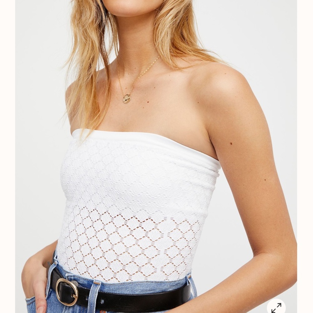 FREE PEOPLE Honey Textured Tube Top XS/S